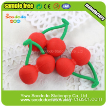Attractive Cherry Shaped Eraser Fruit Series Erasers